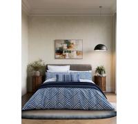 Bedeck of Belfast Pure Cotton Kayah Liyana Quilted Throw Indigo