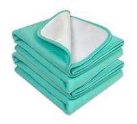 Bedecor Washable Kylie Sheets Single Bed 70x90cm (Pack of 2) - Incontinence Bed Pads for Potty Training, Kids & Puppy - Waterproof Mat Protector for Wheelchair & Sofa - Green