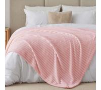 BEDELITE Fluffy Fleece King Size Blanket - Baby Pink Bed Throw Soft Cosy Warm Large Blankets for Bed, Gifts for Women