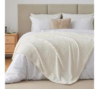 BEDELITE Fluffy Fleece Queen Size Blanket - Cream White Bed Throw Soft Cosy Warm Large Blankets for Bed, Gifts for Women