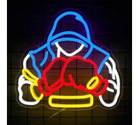 BedEuu Boxing Neon Sign - Dimmable LED Fighting Game Neon Light for Boys Room, Game Room, Man Cave, Party Decor - Cool Birthday Gift(Boxing)