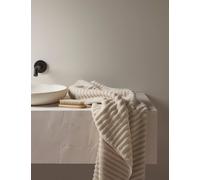 Bedfolk Pure Cotton Rippled Bath Towel Camel