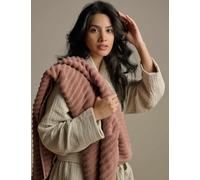 Bedfolk Pure Cotton Rippled Bath Towel Medium Red