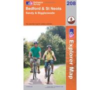 Bedford and St.Neots, Sandy and Biggleswade: Sheet 208 (OS Explorer Map)
