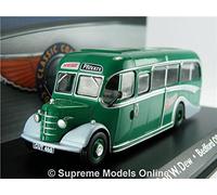 BEDFORD OB COACH BUS MODEL 1:76 SIZE CORGI ATLAS 4642103 RON W DEW HUNTS OOC T4