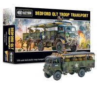 Bedford QLT Troop Transport British Army Plastic Model Truck Bolt Action | 1:56 / 28mm British Army Plastic Scale Model Truck for Bolt Action by Warlord Games Highly Detailed World War 2 Miniatures