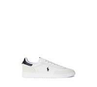 Bedford Rib Leather Trainers white/red/blue