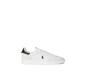Bedford Rib Leather Trainers white/red/blue