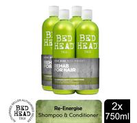 BedHead by Tigi Urban Antidotes Re-Energise Shampoo & Conditioner 2x750ml