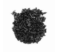 Bediffer 100Pcs Black Plastic Push Clips Fasteners for - Solid and Easy to Use - Fender Fastener Rivet - Ideal for Car Fender, Bumper, Door Trim - Fit for Cars, Trains, Planes