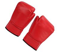 Bediffer 10oz Unisex Boxing Gloves for Training and Free Fight Leather Thickened Protection Comfortable Fit for Sanda and Muay Thai 2 Pack (Red)