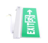 Bediffer 110-220V LED Exit Sign Light with Voice Alarm for Emergency Evacuation in Public Buildings, Durable Acrylic, Energy Saving - 1 Unit