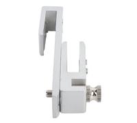 Bediffer 12-Hole Limit Glass Door Lock Sturdy Metal Latch for Bathroom Hotel Home Sliding Doors 8-12mm Thick Aluminum Alloy Stainless Steel (Silver 10mm / 0.4in)