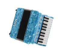 Bediffer 22 Keys Accordion 8 Bass with Bright Pearly Exterior for Beginner Accordionists and Students, Made of Durable Maple Wood