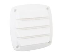 Bediffer 4" RV Air Vent Louver Durable Boat Ventilation Outlet Grille for Yacht, Plastic Louvered Cover for RVs & Boats (White)