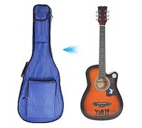 Bediffer 41 Inch Guitar Bag with Adjustable Straps and Multi-Functional Pockets for Musicians, Oxford Fabric, Available in Green and Blue (Blue)