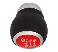Bediffer 6 Speed Car Gear Shift Knob Head, Stylish Automatic Gear Shift Handle Upgrade for, Ergonomic PVC/ABS Material, 1 Piece (Red)