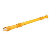 Bediffer 8-Hole Clarinet Transparent with Cleaning Rod Portable Instrument for Beginners and Students ABS Material (Orange)