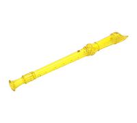 Bediffer 8-Hole Clarinet Transparent with Cleaning Rod Portable Instrument for Beginners and Students ABS Material (Yellow)