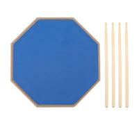 Bediffer 8" Rubber Drum Practice Pad with Quiet Performance for Silent Drumming Practice for Drummers, Drum Pad and Sticks Set for Home Use (Blue)
