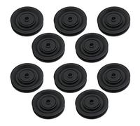 Bediffer 90mm Bearing Pulley Durable Noiseless for DIY Home Projects Black Nylon Cable Pulley Wheel 10pcs