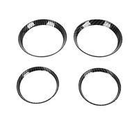 Bediffer Air Outlet Cover Carbon Fiber Style Front Dashboard AC Vent Trim Sticker for R54 R56 Three Door Hatchback, Durable Protection Cover for Car Enthusiasts