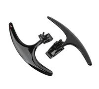 Bediffer Aluminium Alloy Shifter Paddle Set 2PCS Enhanced Grip for 2017-2021 High-Speed Driving (Black)