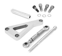 Bediffer Aluminum Alloy Engine Motor Mount Bracket Kit Durable Performance Replacement for 350 Silver 1 Set