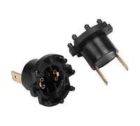 Bediffer B28V510A3 Car Headlight Socket Durable Replacement Bulb Holder Fit for 3 2004-2009 and 5 2006-2010, Black, 2 Units