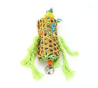 Bediffer Bamboo Woven Bird Toy, 24cm Chew Training Accessory | Natural bamboo, safe materials, mental stimulation, foraging behavior, easy to install