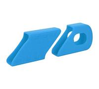 Bediffer Bike Crank Protection Sleeve Arm Boots Protector Shockproof Heat Resistant Oil Resistant Wear and Tear Resistance 4PCS Silicone Black Red Blue Green (Blue)