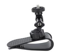 Bediffer Car Sun Visor Clip Mount for Action Cameras 360 Degree Rotation Anti-Slip Design for Filming on the Go Lightweight ABS