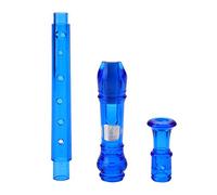 Bediffer Descant Recorder Durable Lightweight 8-Hole Practice for Kids Plastic Translucent 32.5cm 106g (Blue)