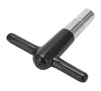 Bediffer Drum T Shaped Wrench with Silicone Handle for Easy Tuning and Repairing Music Instruments, Durable Zine-alloy Material, Compact Size (Black)
