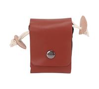 Bediffer Foraging Bags Compact PU Leather Canvas Fruit Picking Tool Bag for Outdoor Camping Hiking Travel (Black)