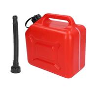 Bediffer Gas Can, 5L 1.3 Gallon, ABS Anti Water, Red Portable Gasoline Container with Outlet Pipe and Scale for Lawn Mowers and ATVs