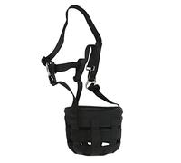 Bediffer Grazing Muzzle Large Hole Easy Breathe Horse Mouth Cover Anti Biting for Equestrian Outdoor 1 X Black 63cm