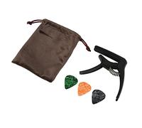 Bediffer Guitar Metal 3 in 1 Clip On Adjustable Pitch for Electric Guitar Ukulele Banjo Black