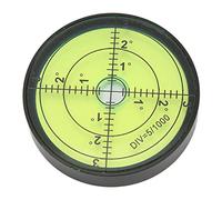Bediffer High Precision Circular Bubble Level Durable 60x12mm Metal Tool for Precision Instruments