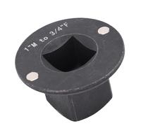 Bediffer Low Profile Impact Socket Adapter Metal Magnetic Hold for Tight Spaces, Stackable Design for Confined Areas 1pc (1" M-3/4 F)