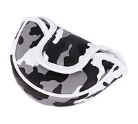 Bediffer Magnetic Buckle Putter Head Cover with Camouflage Design for Accessories Durable and Water Resistant 1 Piece (Gray)