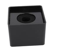 Bediffer Microphone Square Station Durable Compact Portable Black ABS for Interview Meeting
