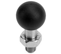 Bediffer Motorcycle Rear View Mirror Ball Head Bracket Rustproof Universal Accessory for Various Models Rubber + Stainless Steel 1 X Motorcycle Thread Ball Mount (M10*1.25)