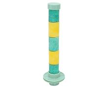Bediffer Quartz Sand Perch for Small Medium Birds (Green Yellow) | Durable material, grinding, Easy to install, Suitable for parrots, Compatible with cockatiels