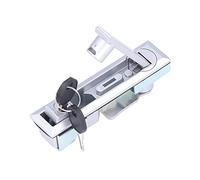 Bediffer RV Door Handle Lock Security Latch with 2 Keys, Durable Chrome Plated Zinc Alloy for Motorhome and Yacht