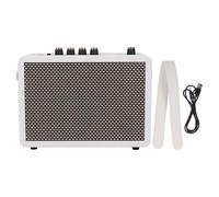 Bediffer Small Guitar Amplifier Portable 10W Reverb Effects for Electric Guitar Practice Beech Wood