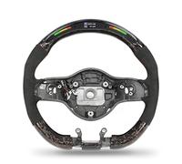 Bediffer Sport Racing Carbon Fiber Steering Wheel with LED Shift Reminder for -AMG A45 C63 E63 CLA45 GLC63 GLE63 GLS63, Performance Upgrade