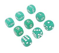 Bediffer Standard Plastic Dice Set Impact Proof for Math Board Game 30Pcs 16mm Dice Set for Home Classroom Xmas Gift