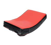 Bediffer Taekwondo Boxing Pad Big Size Curved Foot Target for Martial Arts Training Space Leather 46x30x8cm (Red)