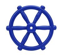 Bediffer Treehouse Pirate Ship Steering Wheel Toy for Outdoor Playset Backyard Swing Set - Wearproof Plastic Educational Toy for Kids (Blue)
